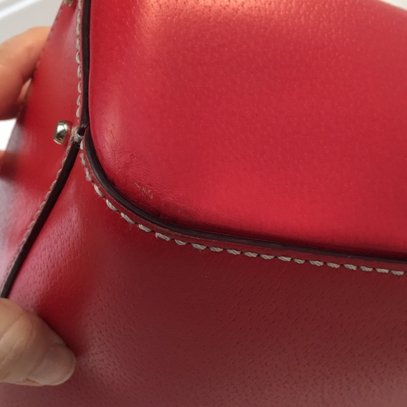 Kate Spade cherry red purse with dust cover - Picture 13 of 15
